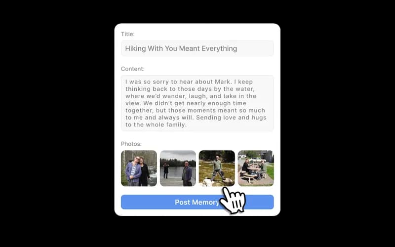 Share memories illustration